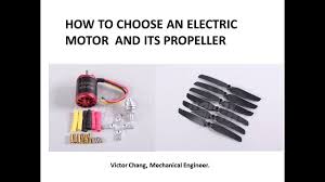 how to choose a rc electric motor and propeller for your plane