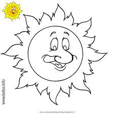 Disegni sull estate da stampare e colorare foto 39 40. Disegno Sole Personaggio Cartone Animato Da Colorare