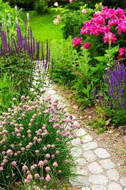 Country Garden Stone Path Gardening Ideas Beautiful Flowers Beautiful Gardens Plants Garden Paths