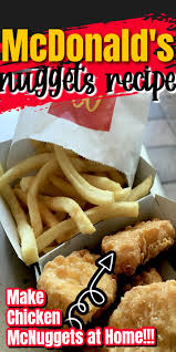 Mcdonald S Chicken Nuggets Recipe In 2020 Chicken Nugget Recipes Mcdonalds Chicken Nuggets Recipe