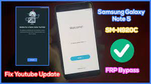 How to bypass frp samsung galaxy note 5. Frp Bypass Samsung Galaxy Note 5 Sm N920c Fix Youtube Update Binary U5 Android 7 Nougat Techno