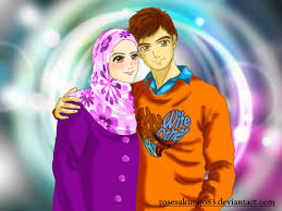 Download now gambar kartun jepang romantis ikonyo dot com. Kumpulan Gambar Animasi Sepasang Muslim Design Kartun