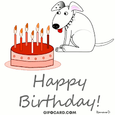 Let good vibrations surround her, and she will never forget your. Happy Birthday Dog Gif Free Download Tap To Send Ecard
