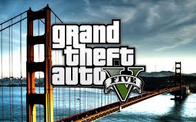 Download Wallpaper 1920x1200 Gta V Grand Theft Auto V Game Bridge Logo 1920x1200 Hd Background Grand Theft Auto Grand Theft Auto 3 Game Gta V