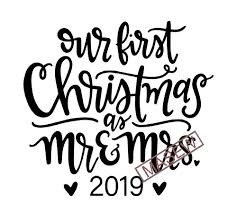 First christmas as mr mrs bauble decal svg. Our First Christmas As Mr And Mrs Christmas Funny Quote Eps Dxf Svg Png Digital Download T Shirt Design For Purchase Buy T Shirt Designs