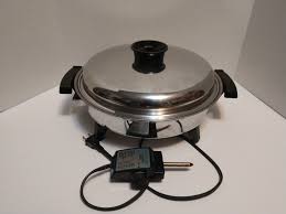 Townecraft Liquid Core Electric Skillet 92010 Stainless Steel 1200 Watts Townecraft Electric Skillets Stainless Skillet Frying Pan