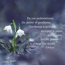 Quote Don T Underestimate Gentleness Quotes Spiritual Quotes Cool Words