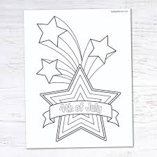 free printable 4th of july coloring pages krafty planner