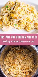 Instant Pot Chicken And Rice Recipe Made Healthy With Fresh Or Froze In 2020 Instant Pot Chicken And Rice Recipe Instant Pot Dinner Recipes Instant Pot Recipes Chicken