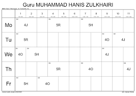 Garis panduan cetakan jadual waktu solat. Smk Puteri Titiwangsa Jadual Waktu Guru Kelas Tahun 2020 09 08 2020