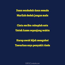 Dulu parang sekarang besi, dulu sayang sekarang benci. 28 Koleksi Pantun 2 Kerat Cinta Pickup Line Lawak 1001 Contoh