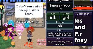 Not sure why people are so obsessed making themselves part of the Afton  family lol : rGachaClubCringe