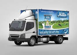 Download Lorry Branding Mock Up Graphicriver Branding Mockups Branding Trucks