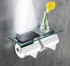 Browse our best selection of toilet paper holders. Double Toilet Paper Holder Covers Glass Shelf Toilet Paper Holder Glass Shelves Paper Holder