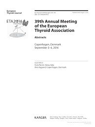 39th Annual Meeting of the European Thyroid Association