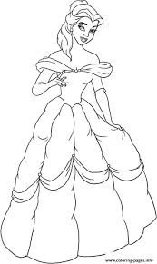 More coloring sheets are provided in the following images. Belle In Night Gown 85e6 Beauty And Beast Disney Coloring Pages Printable