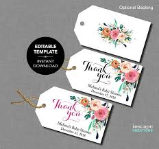Create personalized baby shower invitations with our adorable selection designs. Free Printable Baby Shower Thank You Tags Template Novocom Top