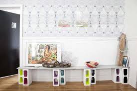 This painted floor idea was another labor of love. 12 Tables Made With Cinder Blocks Economy Edition Remodelista