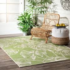 Capri features vivid color and is treated for added fade resistance. Nuloom Belle Palm Leaves Indoor Outdoor Area Rug On Sale Overstock 30622170