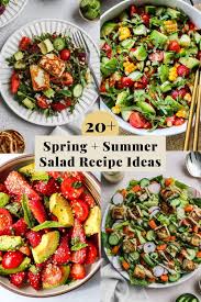 The colorful slaw and juicy steak combo is super quick and wonderful for breezy weeknight dinners. 25 Spring Summer Salad Recipe Ideas Walder Wellness Rd