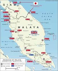 Wwii Map Of Japanese Invasion Of Malaya Wwii Maps Royal Malaysian Air Force Special Air Service