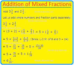 When we do the above three steps, we will after having gone through the stuff and examples, we hope that the students would have understood, how to add two fractions with different denominators. Addition Of Mixed Fractions Adding Mixed Numbers Add Mixed Number