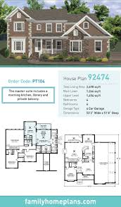 Tudor Style House Plan 92474 With 4 Bed 4 Bath 4 Car Garage House Plans Tudor Style Homes Building A House