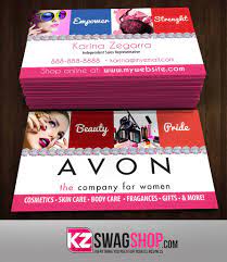 Custom avon business card printing for avon independent representatives. Avon Business Cards Style 4 Kz Swag Shop