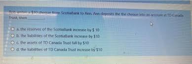 This article shows you what they are and how to utilize them effectively. Bob Writer A 10 Cheque From Scotiabank To Ann Ann Chegg Com