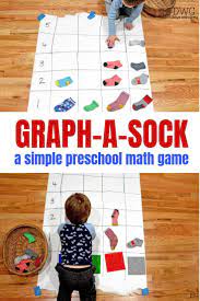 Preschool Sock Graph Preschool Math Games Kindergarten Math Games Games For Kids Classroom
