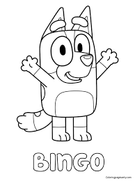 Print your very own colouring sheet of bluey, right from your own home! Bingo And Bluey Coloring Pages Coloring Books Correction