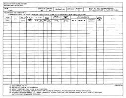 Recovery Wire Rope History Chart Navair Form 13810 5