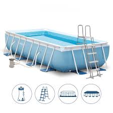 Intex 26792 Ex 26778 Prism Frame Above Ground Pool Rectangular 488x244x107cm Rectangular Pool Intex Swimming Pool Swimming Pools