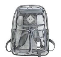 Clear Backpack with Reinforced Stitching Zipper Closure ...