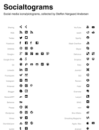 Ever Wondered What All Those Symbols Mean Here S A Great List Of Social Media Icons Pictograms Social Media Icons Vector Social Media Icons Pictogram