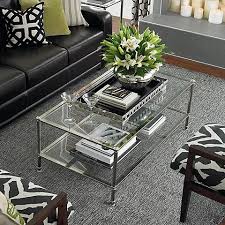 Dark walnut composite tv stand 75 in. Sophisticated Metropolitan Rectangular Glass Cocktail Table Table Decor Living Room Glass Coffee Table Decor Decorating Coffee Tables