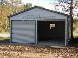 Metal Garage Two Car 2