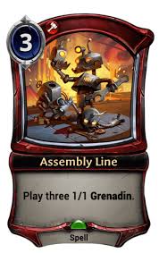 ( freedom of assembly ) ( assemblies ) a set of pieces that work together in unison as a mechanism or device. Assembly Line Eternal Cards Eternal Warcry