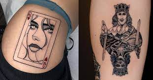 It is even possible that he writes the facts on a card then to make sure it is not lost; 35 Epic Playing Card Tattoos Tattoo Ideas Artists And Models