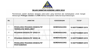 Klik sini untuk permohonan dan maklumat lanjut. Permohonan Jawatan Kosong Terkini Lembaga Hasil Dalam Negeri Lhdn 1 Kerja Kosong Kerajaan