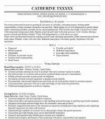 Brand ambassadors perform various functions in a bid to make their product popular with their target customers. Brand Representative Resume Example Company Name Irvington New Jersey
