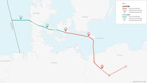 Administrative divisions map of sweden. Construction Baltic Pipe Project