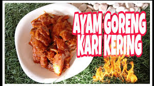 Masukkan rempah kari dan goreng hingga sedikit kering. Resepi Ayam Goreng Kari Kering Youtube