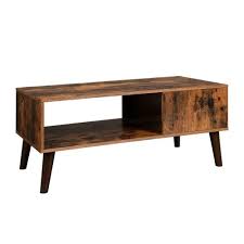 Weston home factory rectangle wood coffee table. Retro Coffee Table Coffee Table Vasagle By Songmics