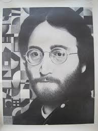 VINTAGE 1981 JOHN LENNON ART PRINT POSTER 37