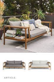 Callais Taupe Gray Sofa Outdoor Sofa Modern Patio Furniture Patio Furniture Makeover