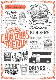 2 page oswald pdf menu. Christmas Menu Template For Food Truck On White Background Vector Royalty Free Cliparts Vectors And Stock Illustration Image 112880474