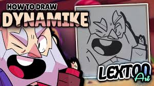 A request for a friend of my discord server (u/koishiko) fem leon, male nita. How To Draw Dynamike Brawl Stars Lextonart Youtube