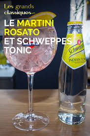La Recette Du Cocktail Martini Rosato Et Schweppes Tonic Recette Recettes De Boissons Aperitif Sans Alcool Tonic