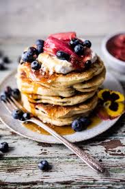Blueberry Almond Pancakes Rezept Rezepte Essen Und Trinken Lecker